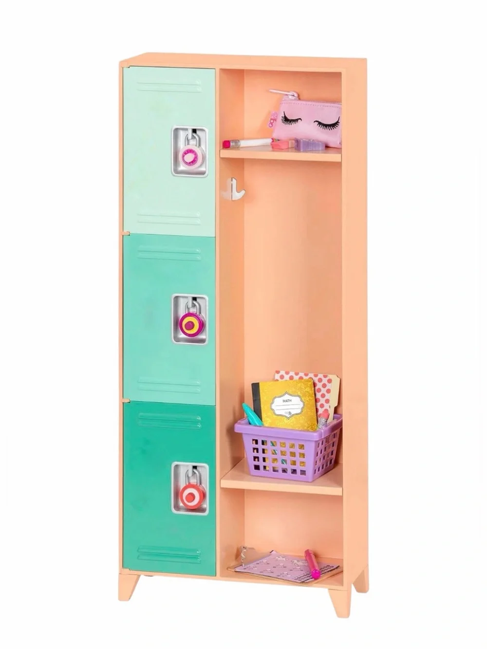 Our Generation, Classroom Cool Locker Set Deluxe, Accessory Set
